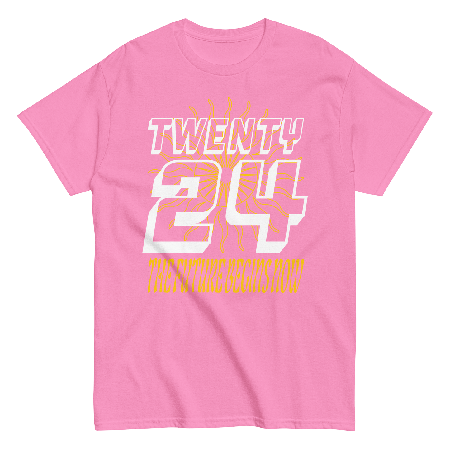 2024. TWENTY24. Classic T-shirt with a print on the front. - GRAFOTURE