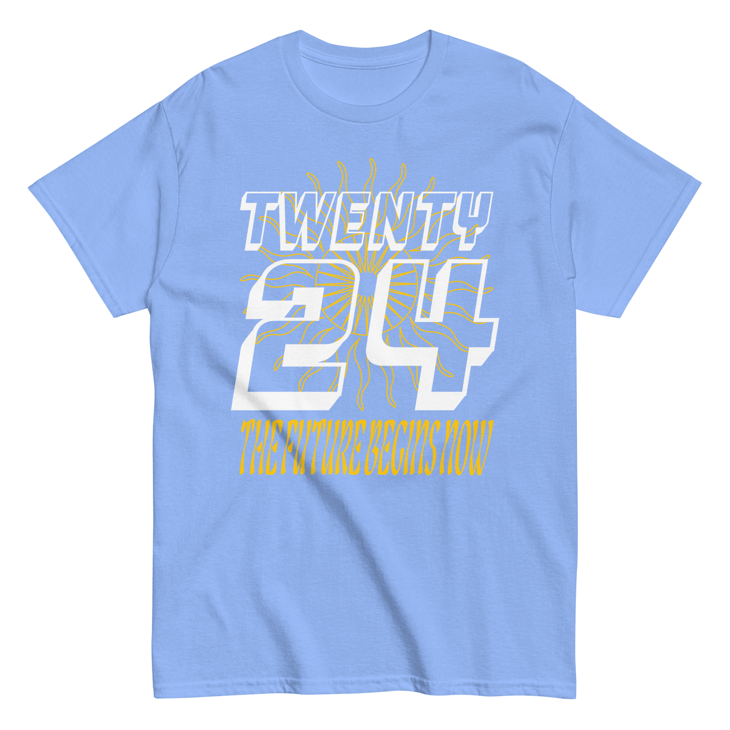 2024. TWENTY24. Classic T-shirt with a print on the front. - GRAFOTURE