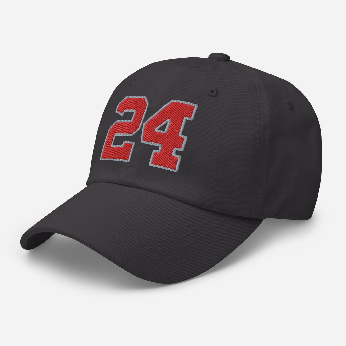 Legendary 24. Embroidered Dad Hat, Dark Grey.