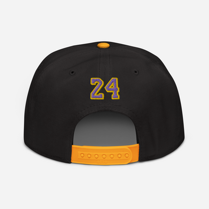 Legendary 24. Embroidered Snapback Hat, Yellow/Black.