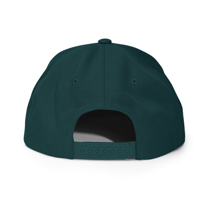 TWENTY23. #303. Embroidered Snapback Cap, Spruce Green. - GRAFOTURE