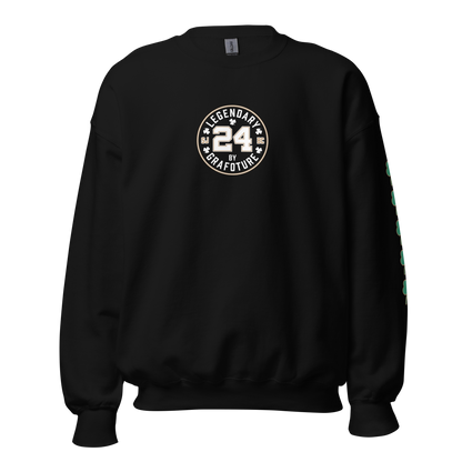 Legendary 24. Graphic Sweatshirt, Black.