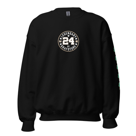 Legendary 24. Graphic Sweatshirt, Black.