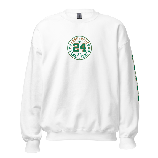 Legendary 24. Graphic Sweatshirt, White.