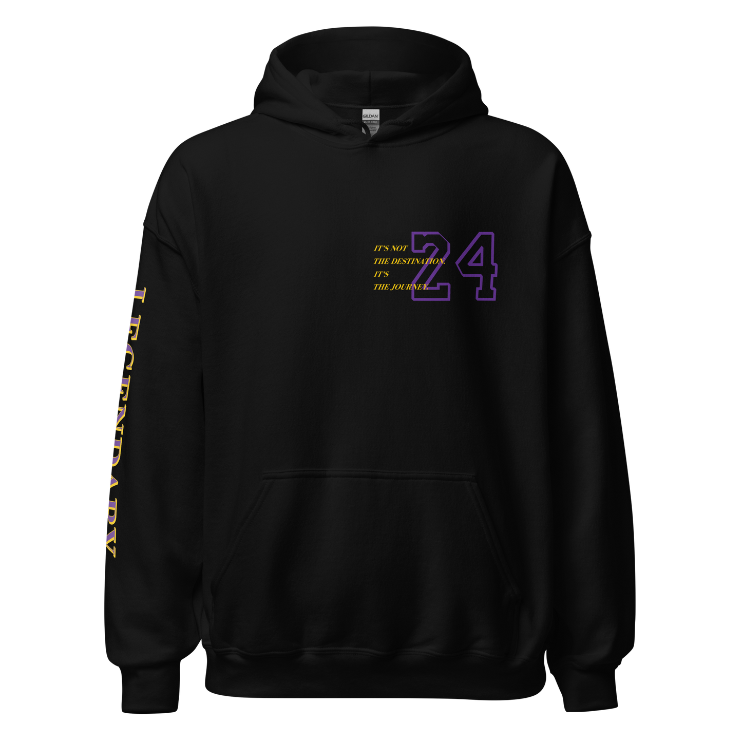 Legendary 24. Graphic Hoodie, Black.