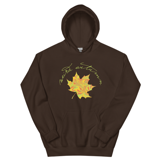 weird autumn. Graphic Hoodie, Dark Chocolate.