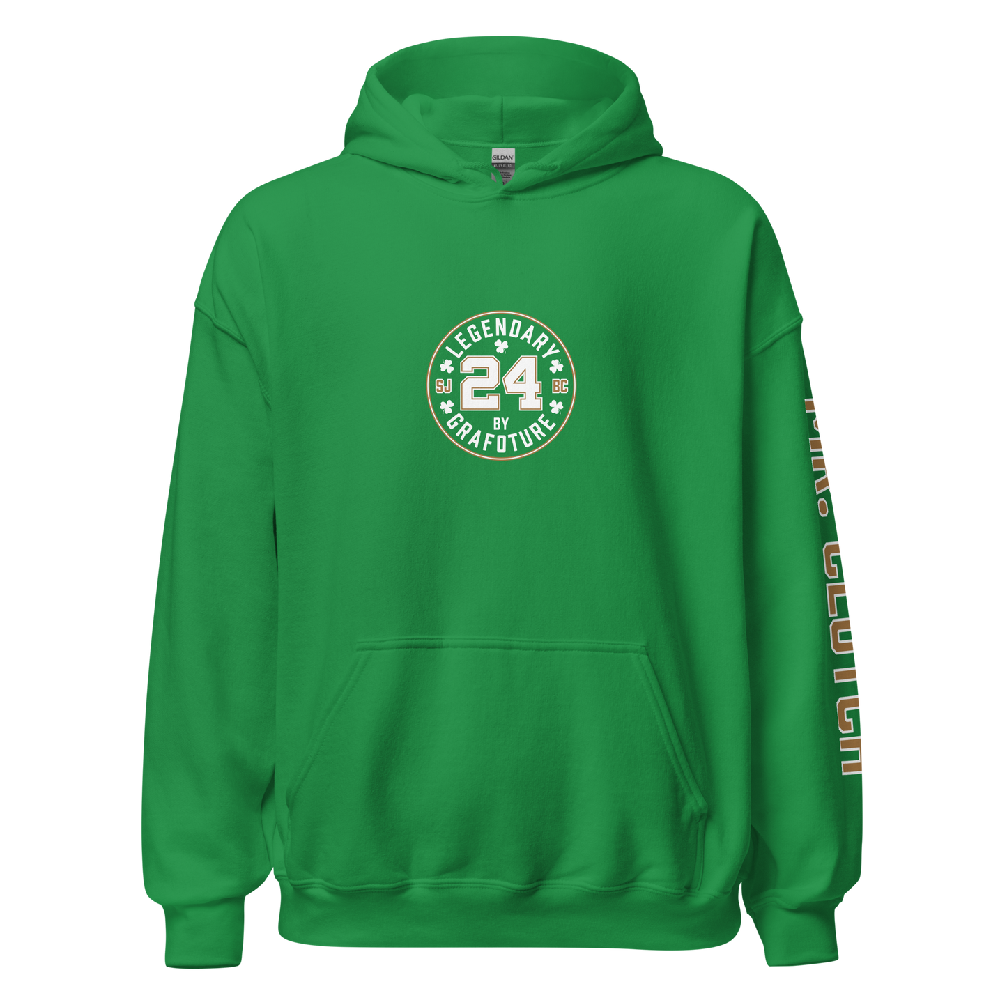 Legendary 24. Graphic Hoodie, Irish Green.