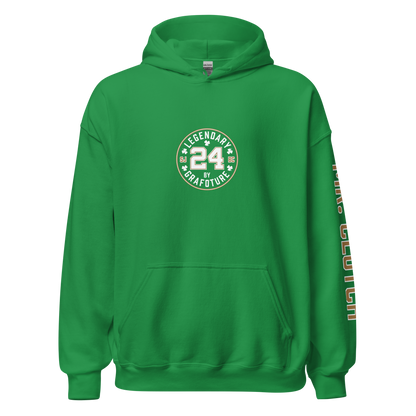 Legendary 24. Graphic Hoodie, Irish Green.