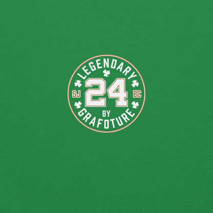 Legendary 24. Graphic Hoodie, Irish Green.