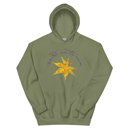 weird autumn. #214. Graphic Hoodie, Military Green.